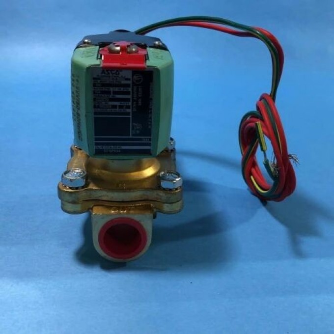 Электромагнитный клапан ASCO 2-ходовой латунный 1/2'' AC/DC ASCO-8210P094-100-240-AC/DC-2-WAY-BRASS-1/2''-SOLENOID-VALVE
